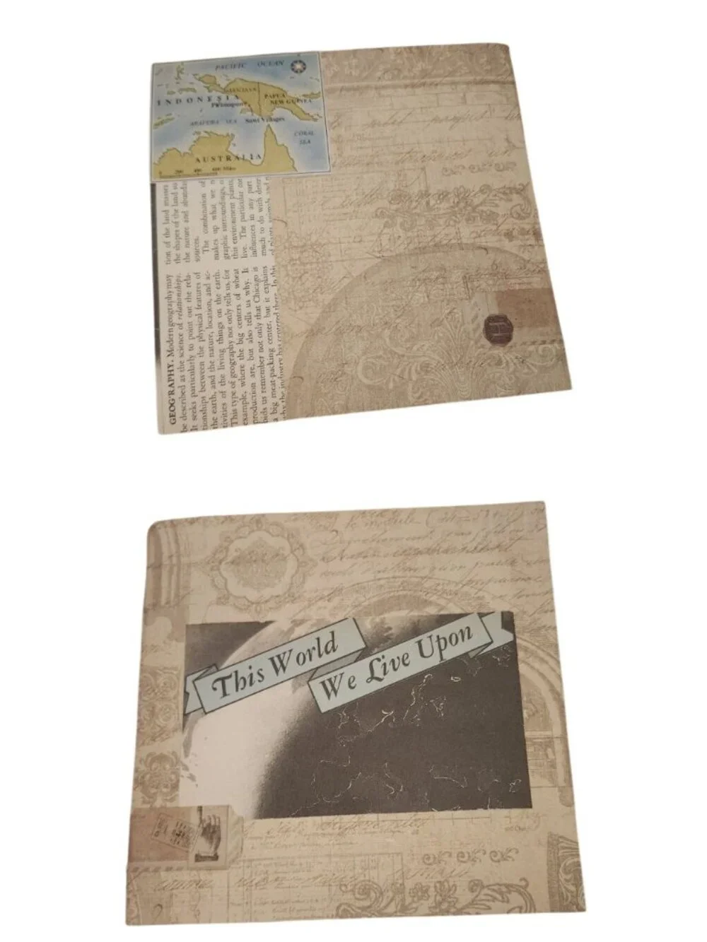 Junk Journal Travel Theme 68 pages Handmade